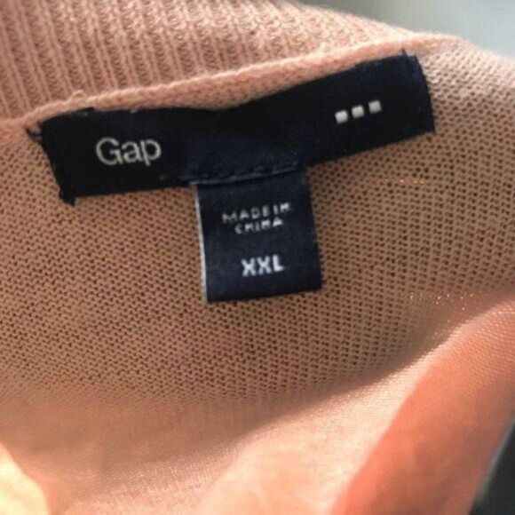 Gap Scoop Neck Button Up Cardigan Sweater Pink 2XL - Picture 2 of 8